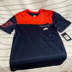 Nike SB Youth Navy and Red Short Sleeve Tee